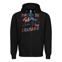Black firework crusher Zipper Hoodie - Artiststas