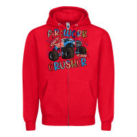 Red firework crusher Zipper Hoodie - Artiststas
