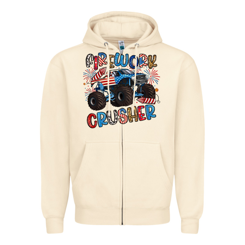 Firework Crusher Zipper Hoodie by Artiststas | Teevron