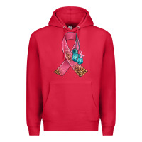 Cardinal cancer ribbon and boxing gloves Premium Hoodie - AdoDesignShop
