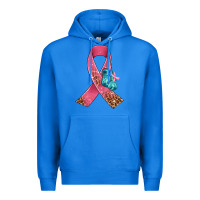 True Royal cancer ribbon and boxing gloves Premium Hoodie - AdoDesignShop