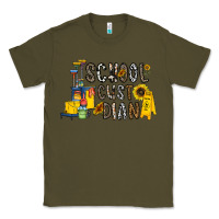 Army Green school cust dian Classic Tee - CowhideDigitalArt