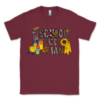 Burgundy school cust dian Classic Tee - CowhideDigitalArt