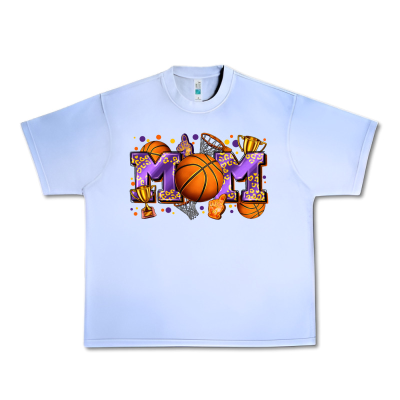 Mom Basketball Urban Heavy Tee by Zillion Design Studio | Teevron