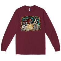 Burgundy farm life 2 Long Sleeve Tee - SublimationCraftShop