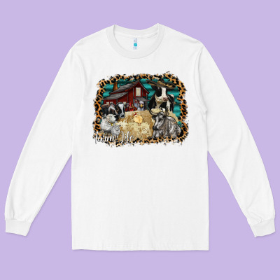 Farm Life 2 Long Sleeve Tee Designed By Sublimationcraftshop