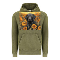 Vintage Olive black lab Vintage Hoodie - Unal Design