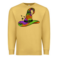 Antique Gold Witch Hat With Spiders Premium Sweatshirt - Jasminsmagicworld