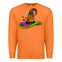 Carrot Witch Hat With Spiders Premium Sweatshirt - Jasminsmagicworld