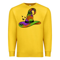 Lemon Witch Hat With Spiders Premium Sweatshirt - Jasminsmagicworld
