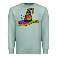 Seafoam Witch Hat With Spiders Premium Sweatshirt - Jasminsmagicworld