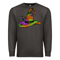 Smoke Witch Hat With Spiders Premium Sweatshirt - Jasminsmagicworld