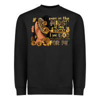 Black Even in the midst of my storm afro woman Heavyweight Sweatshirt - RanaPortraitStore