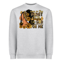 Even In The Midst Of My Storm Afro Woman Heavyweight Sweatshirt | Teevron