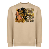Mushroom Even in the midst of my storm afro woman Heavyweight Sweatshirt - RanaPortraitStore