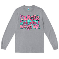 Heather Grey cancer pick up the wrong girl Long Sleeve Tee - AdoDesignShop