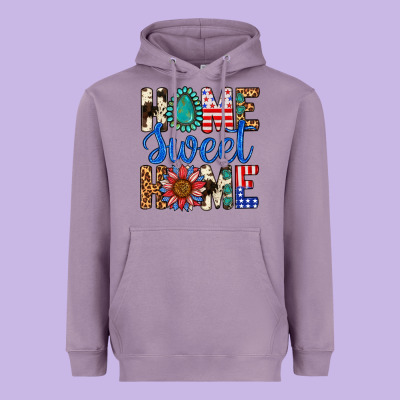 Home Sweet Home Heavyweight Hoodie Designed By Lillyallendesigns