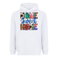 White Home Sweet Home Heavyweight Hoodie - LillyAllenDesigns