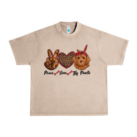 Peace Love Toy Poodle Urban Heavy Tee | Teevron