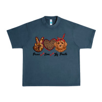 Midnight Navy peace love toy poodle Urban Heavy Tee - RanaPortraitStore