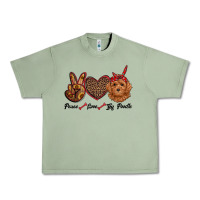 Oil Green peace love toy poodle Urban Heavy Tee - RanaPortraitStore