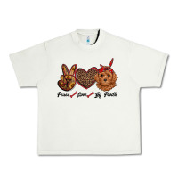 Pistachio peace love toy poodle Urban Heavy Tee - RanaPortraitStore