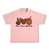 Salmon peace love toy poodle Urban Heavy Tee - RanaPortraitStore