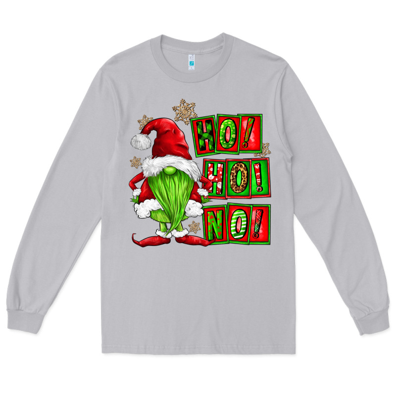 Ho Ho No Christmas Gnomes Long Sleeve Tee by FaDigitalArtStudio | Teevron