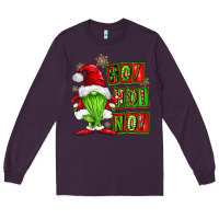 Plum ho ho no christmas gnomes Long Sleeve Tee - FaDigitalArtStudio
