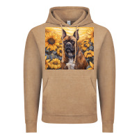 Vintage Coffee boxer dog Vintage Hoodie - Unal Design