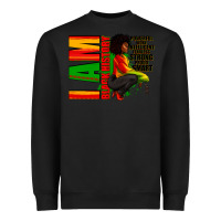 Black I am black history Afro American woman Heavyweight Sweatshirt - RanaPortraitStore
