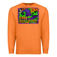 Carrot Witch's Hat 100 That Witch Premium Sweatshirt - Jasminsmagicworld