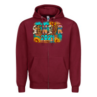 Burgundy senior 2024 Zipper Hoodie - Artiststas