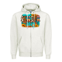Oatmeal Heather senior 2024 Zipper Hoodie - Artiststas