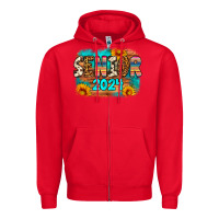 Red senior 2024 Zipper Hoodie - Artiststas