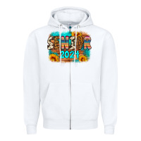 White senior 2024 Zipper Hoodie - Artiststas