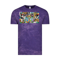 Cloud Purple happy birthday alpaca blue cup Vintage Tee - BarkalooDesign