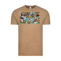 Vintage Coffee happy birthday alpaca blue cup Vintage Tee - BarkalooDesign