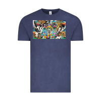 Vintage Denim happy birthday alpaca blue cup Vintage Tee - BarkalooDesign