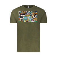 Vintage Olive happy birthday alpaca blue cup Vintage Tee - BarkalooDesign