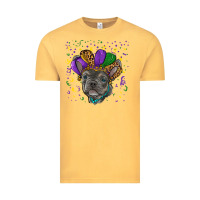 Vintage Mustard mardi gras french bulldog Vintage Tee - RanaPortraitStore