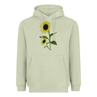 Matcha Buttercream Sunflower Heavyweight Hoodie - LillyAllenDesigns
