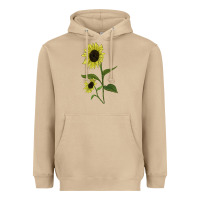 Mushroom Buttercream Sunflower Heavyweight Hoodie - LillyAllenDesigns