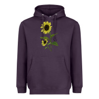 Plum Buttercream Sunflower Heavyweight Hoodie - LillyAllenDesigns