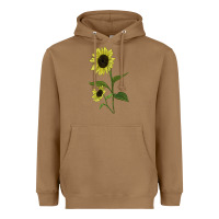 Toasted Coconut Buttercream Sunflower Heavyweight Hoodie - LillyAllenDesigns