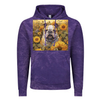Cloud Purple bulldog Vintage Hoodie - Unal Design
