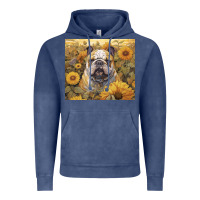 Vintage Denim bulldog Vintage Hoodie - Unal Design