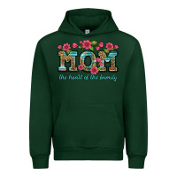 Forest Green mom the heart of the family Urban Hoodie - Artiststas