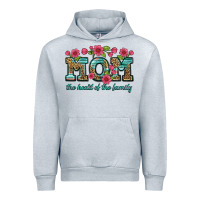 Heather Grey mom the heart of the family Urban Hoodie - Artiststas