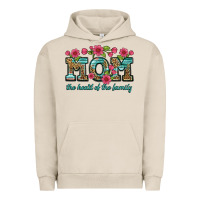 Pigment French Oak mom the heart of the family Urban Hoodie - Artiststas